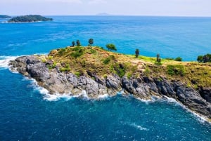 Phuket: PromthepCape, svømmetur Ya-Nui Beach, Buddha, Chalong Temple