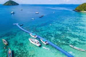 Phuket: Racha ja Banana Beach pikaveneellä lounaalla.