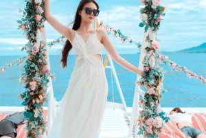 Phuket: Racha og Coral Island Catamaran-dagstur med DJ-fest