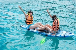 Phuket: Racha og Coral Island Catamaran-dagstur med DJ-fest