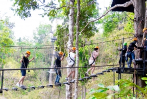 Phuket: Expedição de tirolesa ecológica na floresta tropical