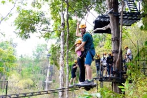 Phuket: Expedição de tirolesa ecológica na floresta tropical