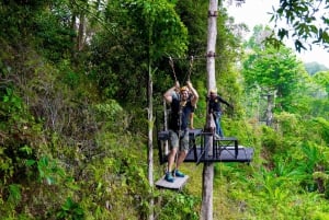 Phuket: Expedição de tirolesa ecológica na floresta tropical