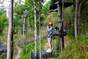 Phuket: Expedição de tirolesa ecológica na floresta tropical