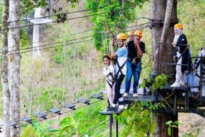 Phuket: Expedição de tirolesa ecológica na floresta tropical