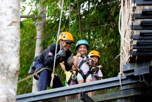 Phuket: Expedição de tirolesa ecológica na floresta tropical