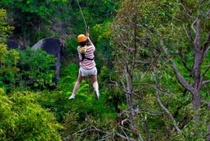 Phuket: Expedição de tirolesa ecológica na floresta tropical