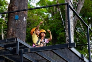 Phuket: Expedição de tirolesa ecológica na floresta tropical