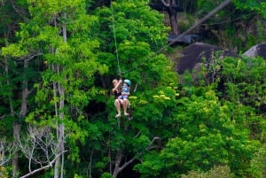 Phuket: Expedição de tirolesa ecológica na floresta tropical