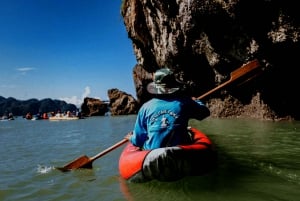 Phuket: Canoa di mare e plancton incandescente con un tour in catamarano veloce