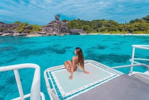 Depuis Phuket : Excursion d'une journée aux îles Similan en catamaran Speed Royal Premium