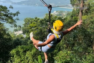 Phuket: Skyline Zipline Kamala e tour in quad