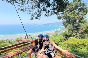 Phuket: Skyline Zipline Kamala e tour in quad