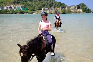 Phuket: Passeio a cavalo pela praia ao pôr do sol