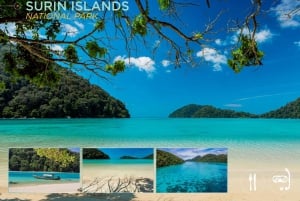 Phuket: Surin-øyene og Moken-landsbyen med premium katamaran