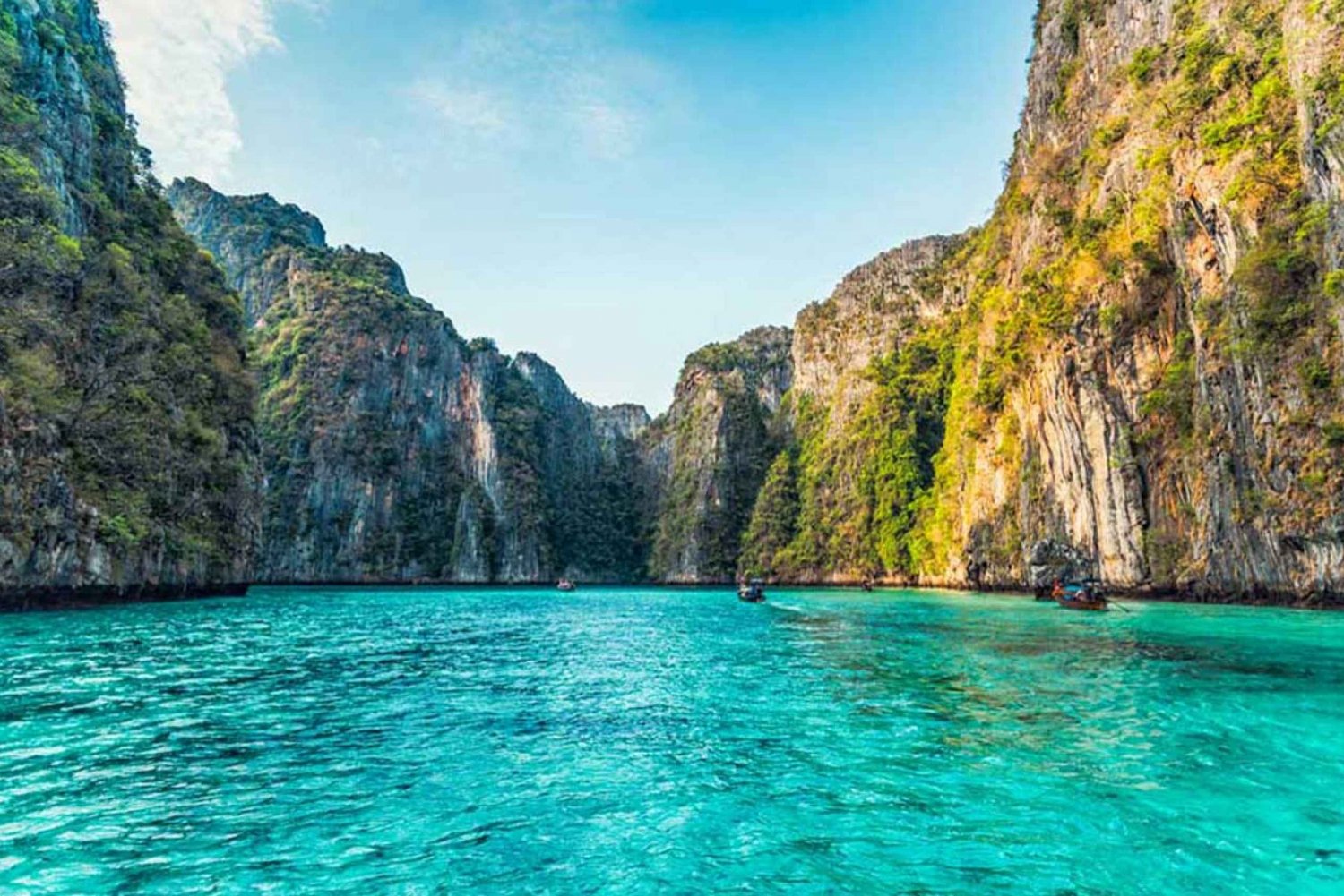 Phuket till Phi Phi heldags lyxig snabb båtcharter