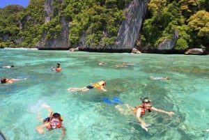 Phuket : Bateau privé VIP pour l'île de Phi Phi : Excursion de plongée avec masque et tuba