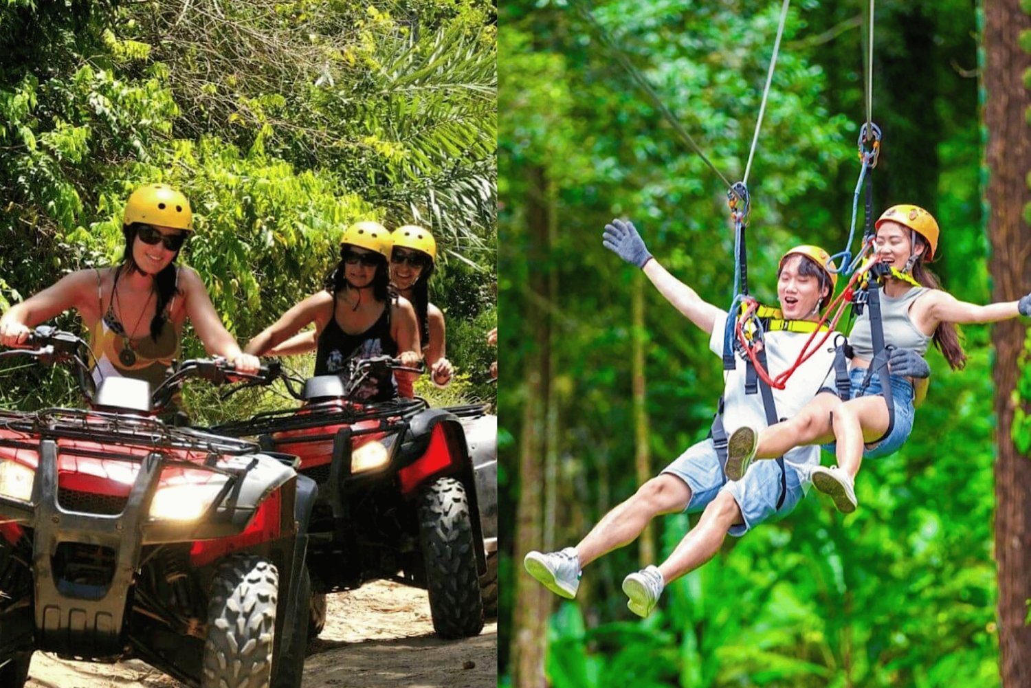 Phuket: Zip Line & ATV Adventure med mulighed for hoteltransport