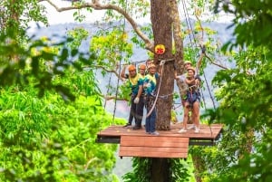 Пхукет: Приключение на Zip Line и квадроциклах с возможностью трансфера из отеля