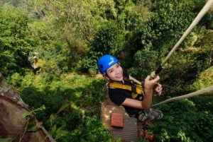 Phuket Zipline Adventure og opplevelse av en lokal flytende bondegård
