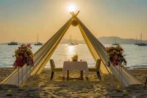 Cena romantica sulla spiaggia