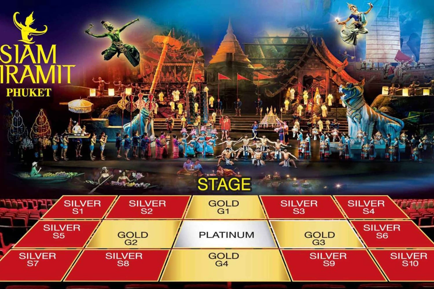 Siam Niramit Phuket Pääsylippu kuljetusvaihtoehdon kanssa