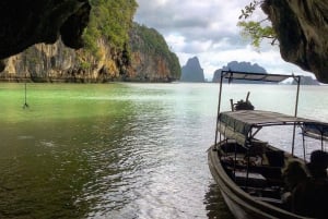 Alba a Phangnga con visita all'isola di James Bond fuori dal periodo di picco