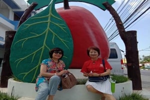 Prueba las frutas de verano tailandesas y tour de la ciudad