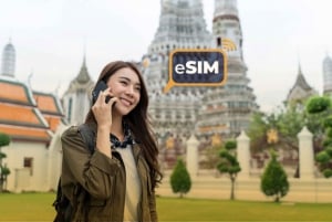 Thaimaa: Verkkovierailu mobiilidatan lataaminen ladattavalla eSIMillä