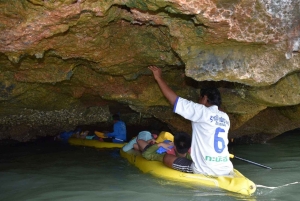 황혼의 바다 카누 팡아 베이와 바이오 발광