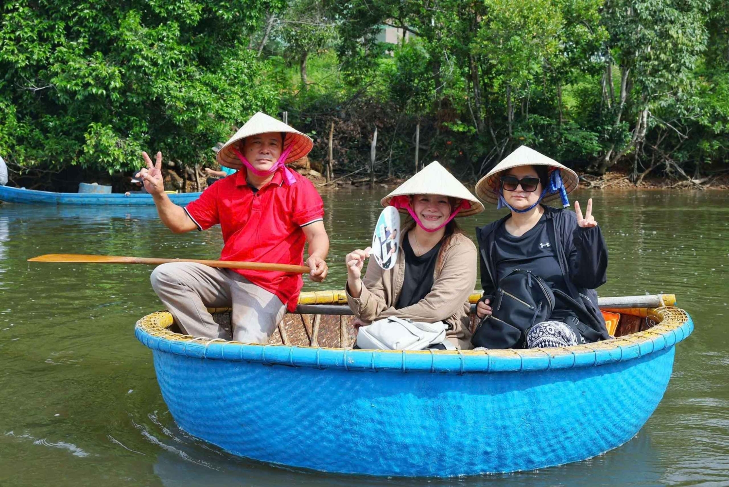 Bamboo Basket Boat Tour on Cua Can River,Phu Quoc