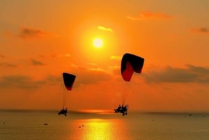 Phu Quoc Njut av solnedgången med skärmflygning