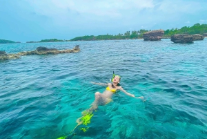 Phú Quốc : visite de 4 îles en hors-bord avec trajet en téléphérique