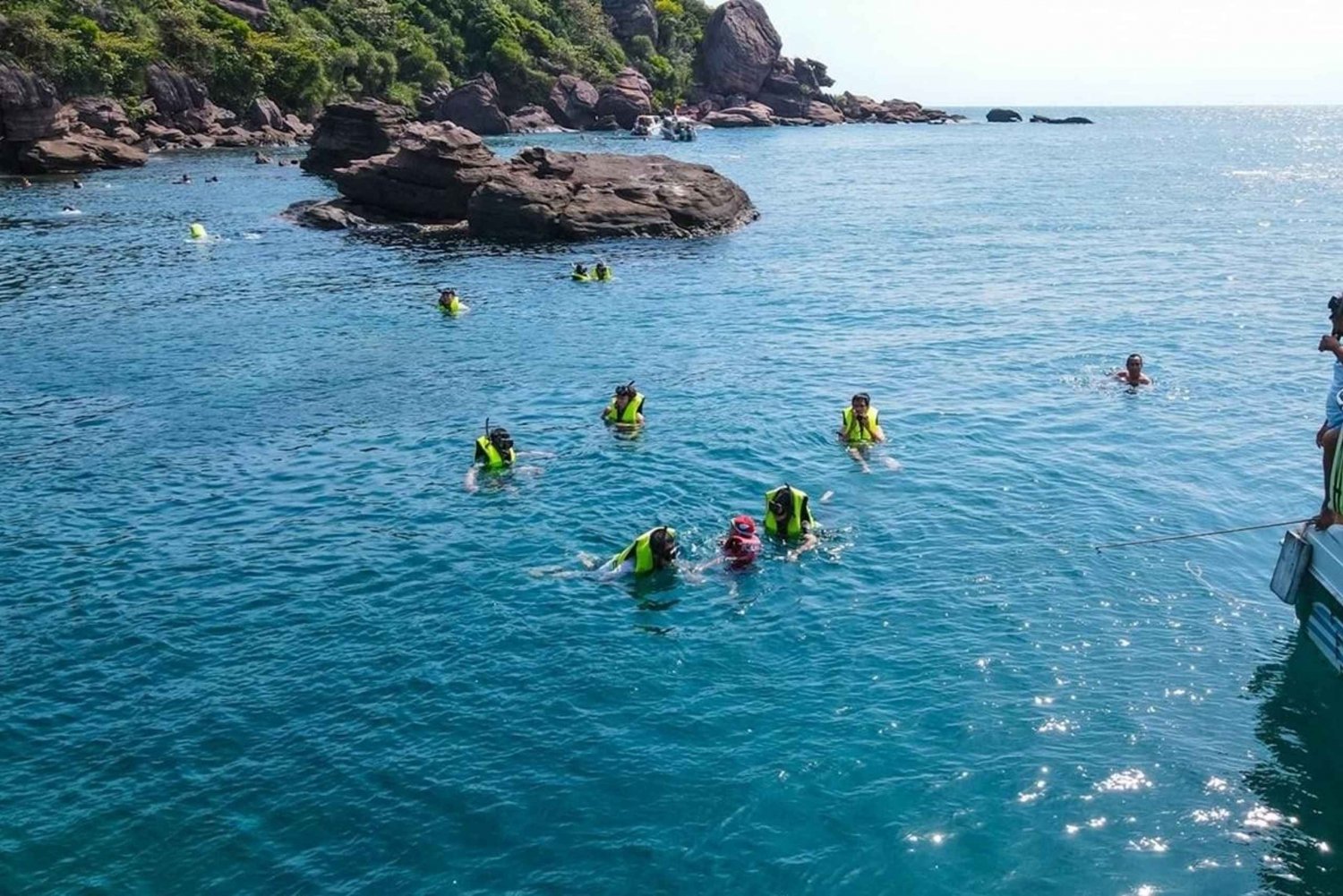 Phu Quoc: Tur med svævebane og snorkling på 4 øer med speedbåd