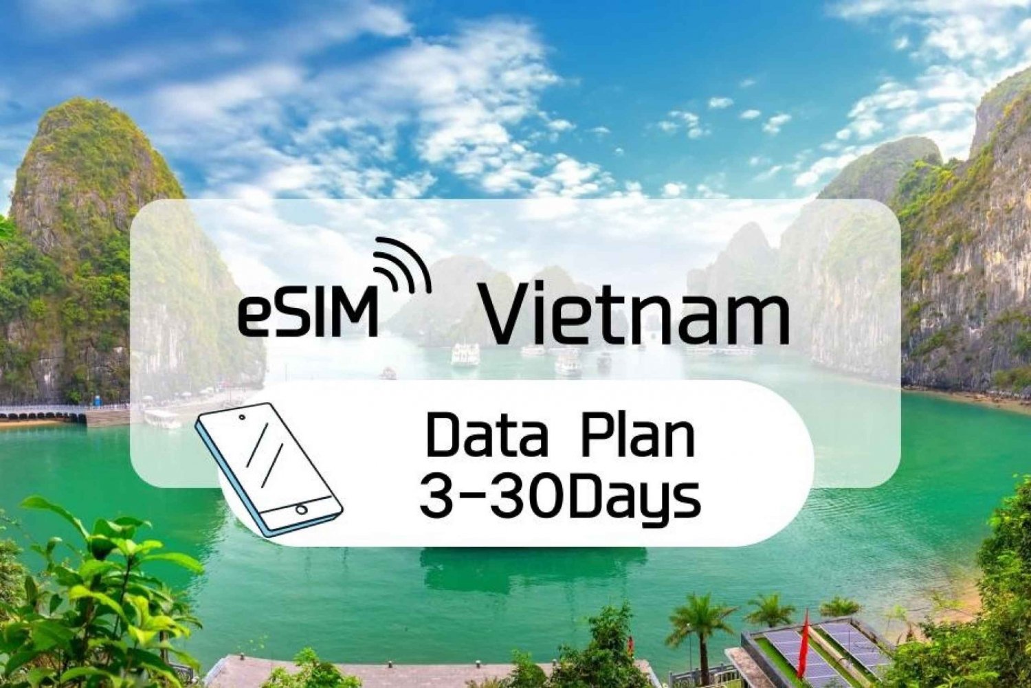 Vietnam: eSim Mobile Data Day Plan (3-30 Days)