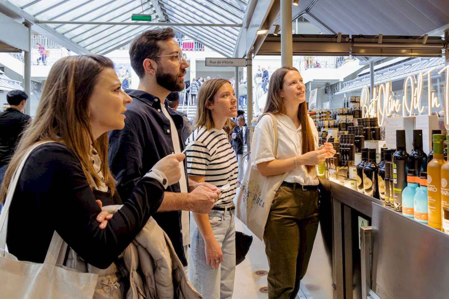 Visite du marché de Porto sous la direction d'un chef et cours de tapas portugaises + vin