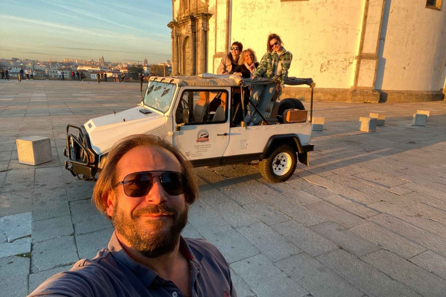 Historic adventure convertible UMM Portugues military jeep