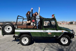 Historisk eventyr-cabriolet UMM Portugues militærjeep