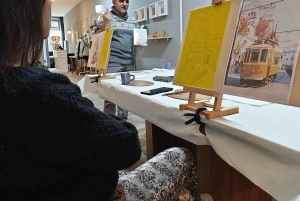 Porto: Akryyli- ja öljymaalausluokka paikallisen taiteilijan kanssa