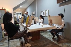 Porto: Akryyli- ja öljymaalausluokka paikallisen taiteilijan kanssa