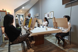 Porto: Akryyli- ja öljymaalausluokka paikallisen taiteilijan kanssa