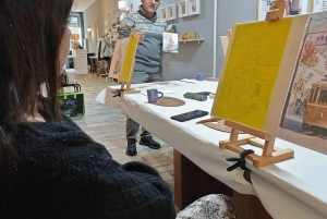 Porto: Akryyli- ja öljymaalausluokka paikallisen taiteilijan kanssa