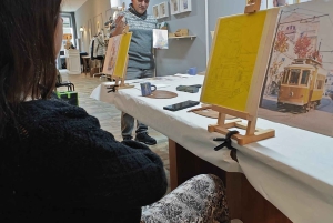 Porto: Akryyli- ja öljymaalausluokka paikallisen taiteilijan kanssa