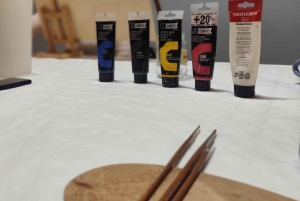 Porto: Akryyli- ja öljymaalausluokka paikallisen taiteilijan kanssa