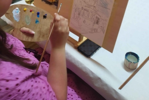 Porto: Akryyli- ja öljymaalausluokka paikallisen taiteilijan kanssa