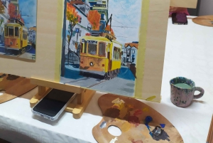 Porto: Akryyli- ja öljymaalausluokka paikallisen taiteilijan kanssa