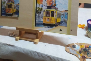 Porto: Akryyli- ja öljymaalausluokka paikallisen taiteilijan kanssa