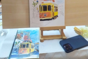 Porto: Akryyli- ja öljymaalausluokka paikallisen taiteilijan kanssa