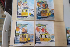 Porto: Akryyli- ja öljymaalausluokka paikallisen taiteilijan kanssa