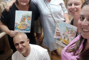 Porto: Akryyli- ja öljymaalausluokka paikallisen taiteilijan kanssa